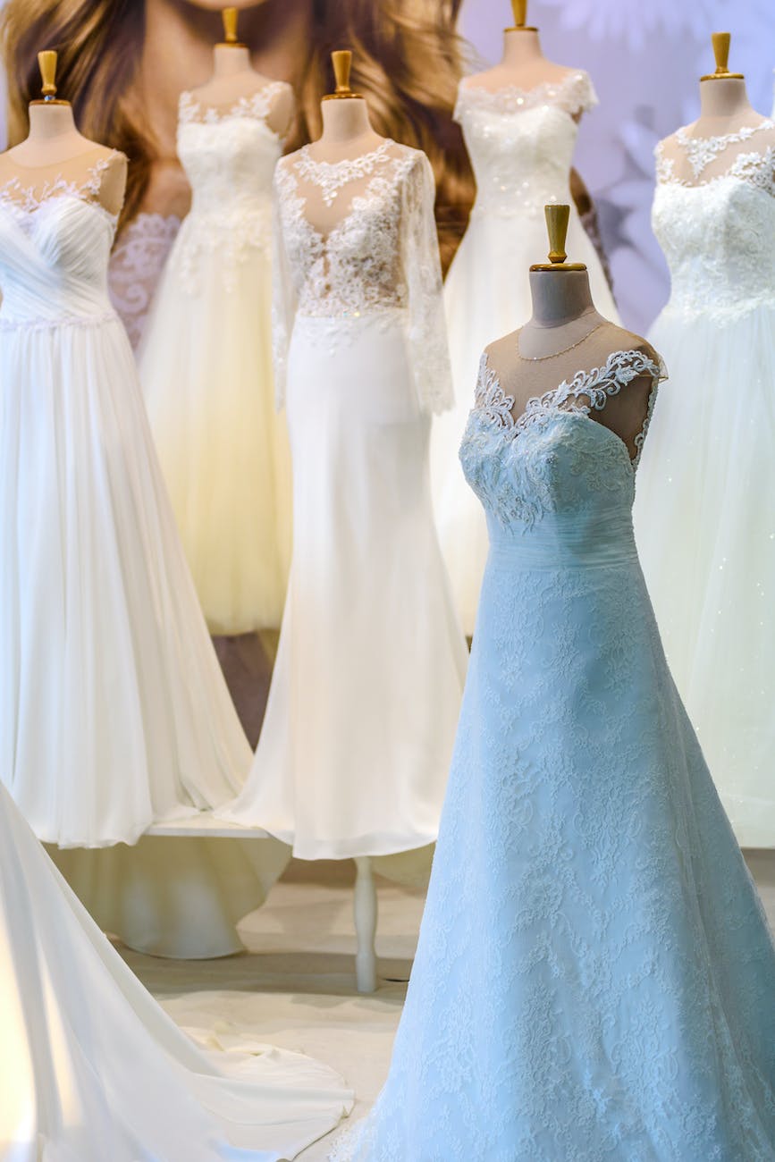 several sleeveless dresses
